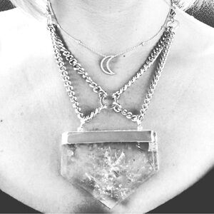 BCP Jewelry ORION X Quartz Point Necklace